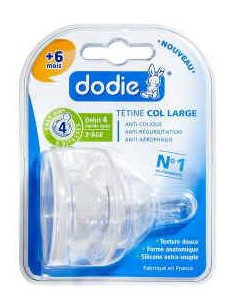 DODIE Evo+ Débit 4 Lot de 2 Tétines 2