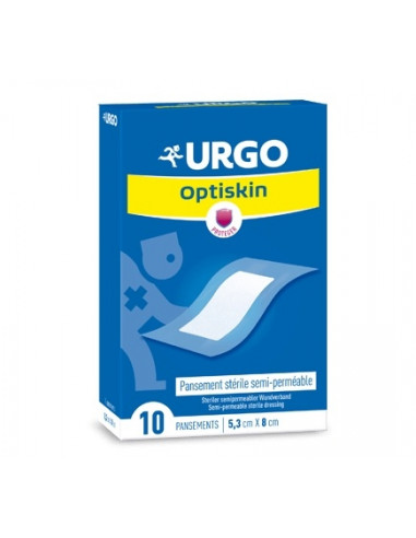 URGO Optiskin 5,3x8cm Bte 10 Pansements