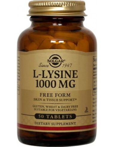 SOLGAR L-LYSINE 1000 mg Bte 50