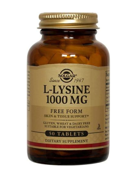 SOLGAR L-LYSINE 1000 mg Bte 50