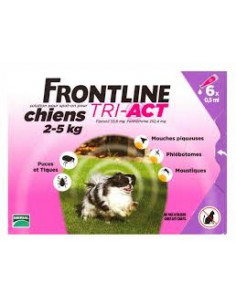 FRONTLINE TRI ACT CHIEN XS 2/5 kg 3 Pipettes 2