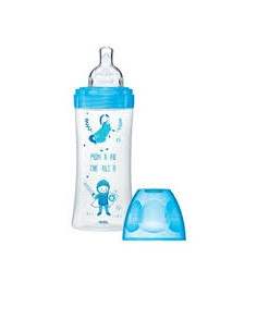 DODIE BIBERON SENSATION+ 330 ML BLEU DRAGON TÉTINE DÉBIT 3