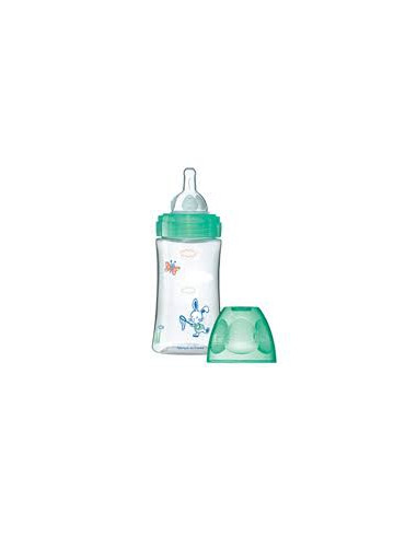 DODIE BIBERON INITIATION+ 270 ML VERT LAPIN TÉTINE DÉBIT 2