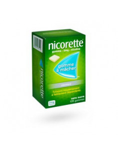 NICORETTE 2mg GOMMES Sans Sucre Bte 105