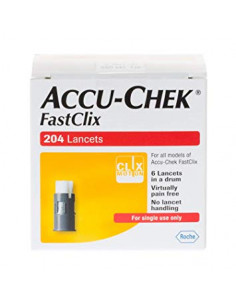 Accu Chek FASTCLIX Bte 204 Lancettes Stériles