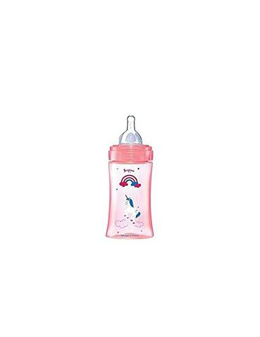 DODIE Biberon 270ml LICORNE Rose Tétine Débit 2