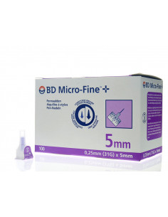 BD MICROFINE Aiguilles 5mm Bte 100 2