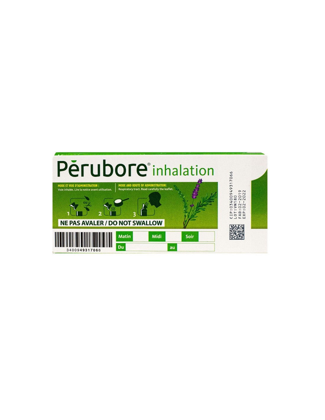 Pérubore inhalation, 15 capsules - inhalation rhume