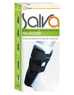 SALVACAST Orthèse Cheville Noire SMALL 2