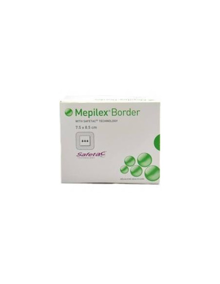 MEPILEX Border Argent 7.5x8.5cm Bte 16