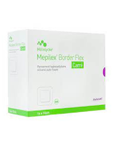 MEPILEX CARRE Border 7.5x.8.5cm Bte 16 2