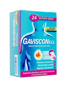 GAVISCONELL Menthe Ss Sucres Bte 24