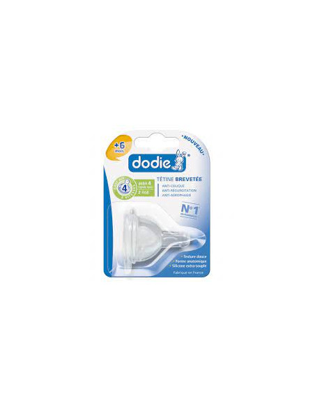 DODIE Evo+ Débit 4 Lot de 2 Tétines