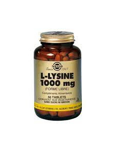 SOLGAR L-LYSINE 1000mg Bte 50 Gél