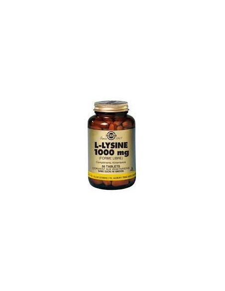 SOLGAR L-LYSINE 1000mg Bte 50 Gél