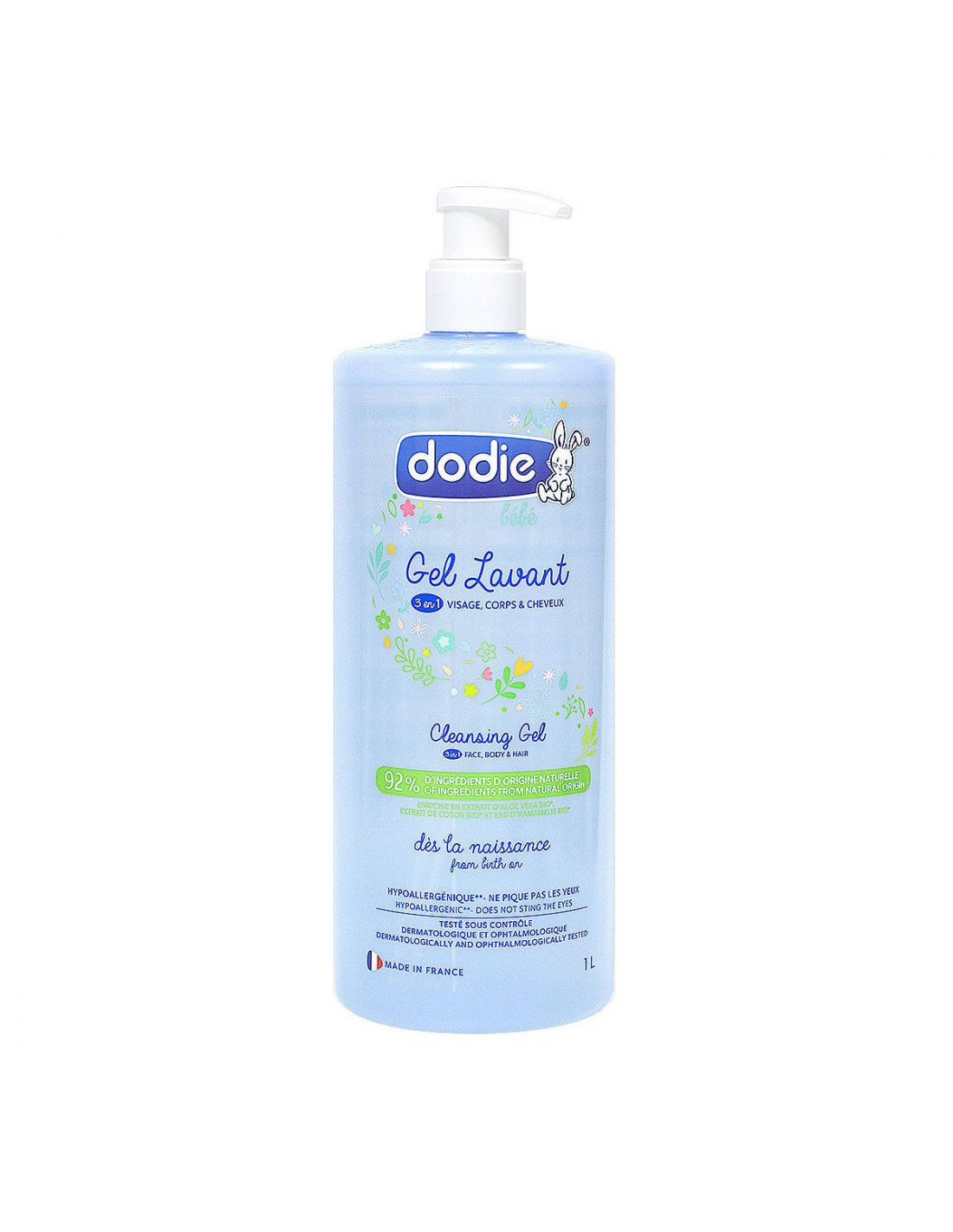 Dodie Hygiène et Soin gel lavant bébé 3 en 1 500 ml