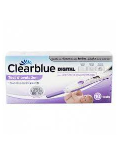 CLEARBLUE OVULATION Bte 10  Tests (4 Jours 2 Hormones)