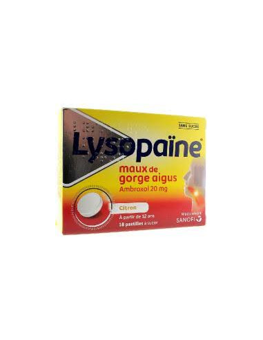 LYSOPAINE Citron Ambroxol Bte 18...