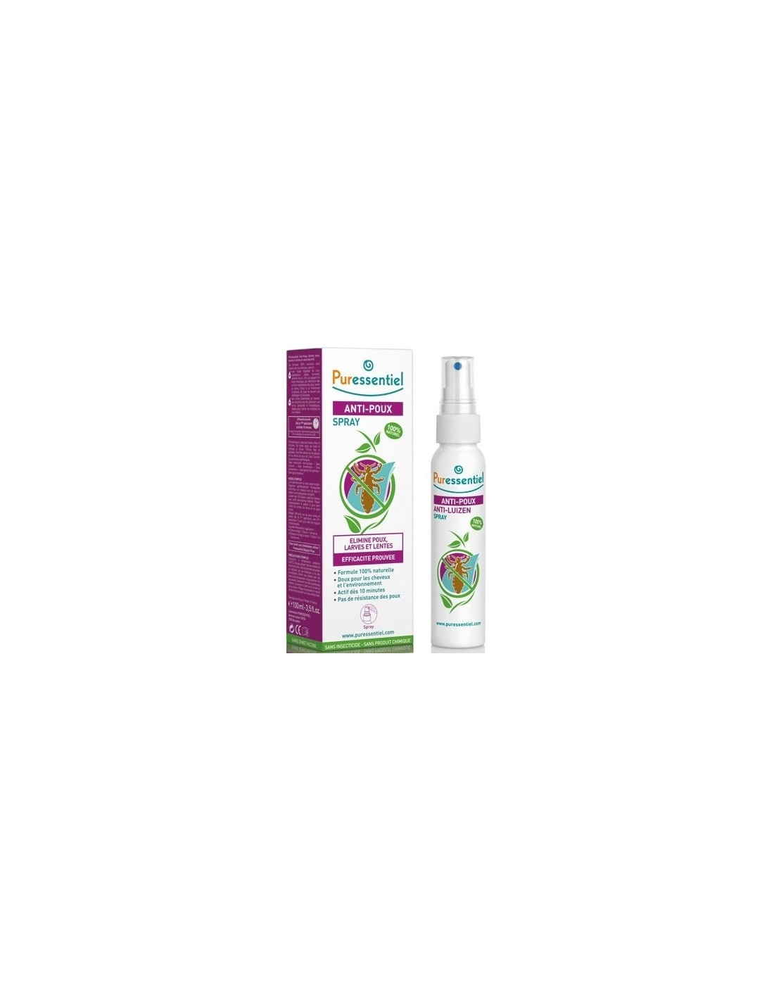 PURESSENTIEL Spray Anti-Poux 100ml