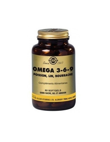 SOLGAR OMEGA 3-6-9 Bte 60 Gélules