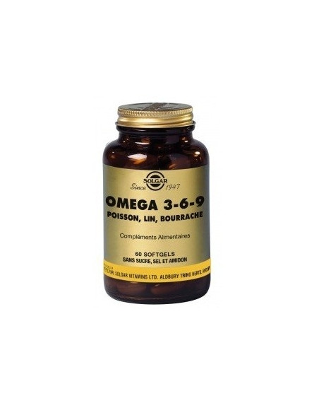 SOLGAR OMEGA 3-6-9 Bte 60 Gélules