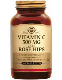 SOLGAR Vitamine C 500mg ROSE HIPS Bte 100