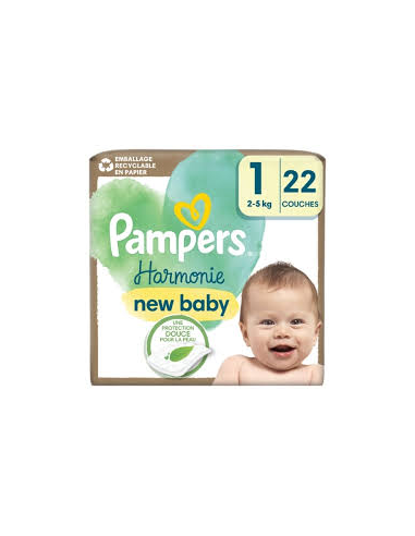 PAMPERS Couches HARMONIE Taille 1...