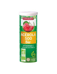 SUPER DIET Acérola 500mg Vit C Bte 12 Cp
