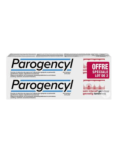 Parogencyl Sensitive Dentifrice Lot 2x75 ml